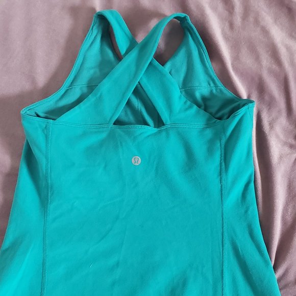 Lululemon Teal Tank Top Zipper Pocket - Picture 3 of 7